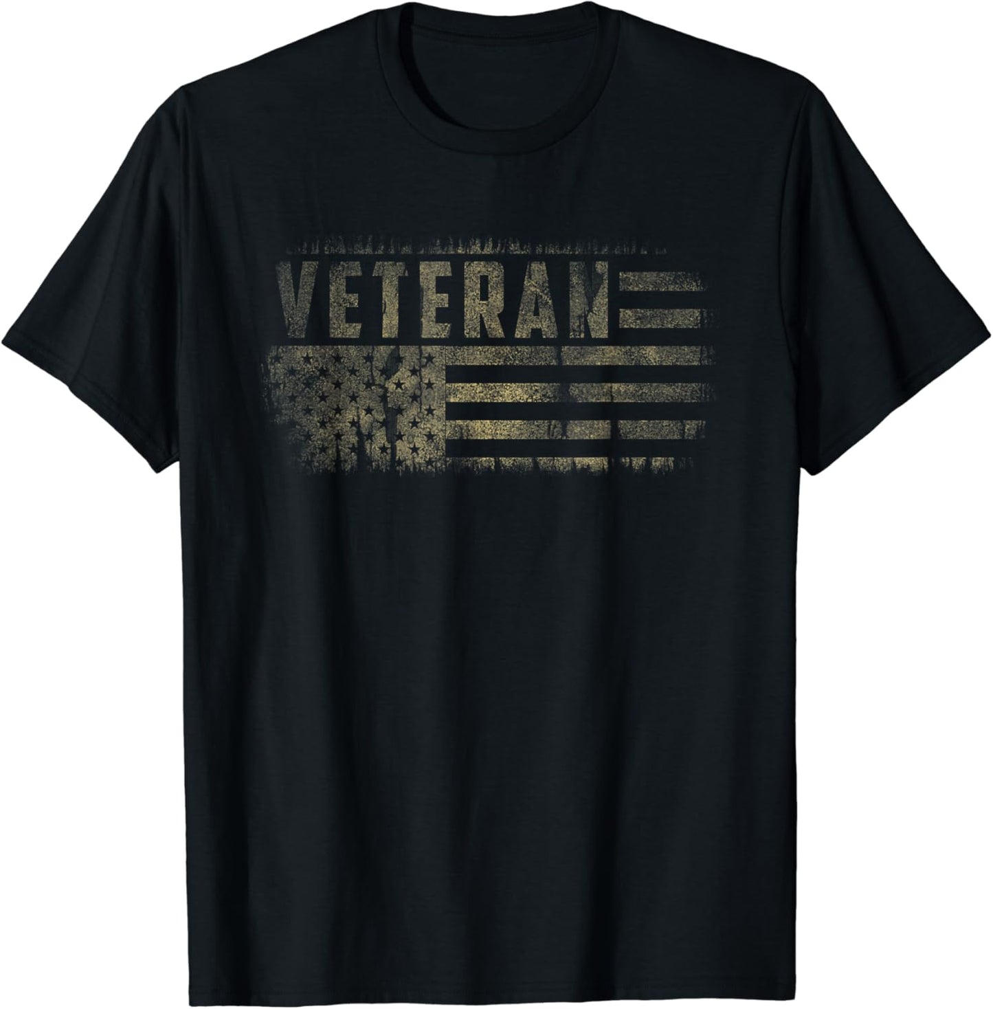 Veteran With Distressed Flag T-Shirt
